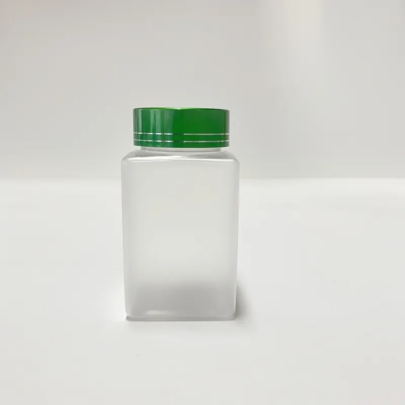 Sell empty 120cc 150cc PET frosted square plastic bottles, suitable for ...