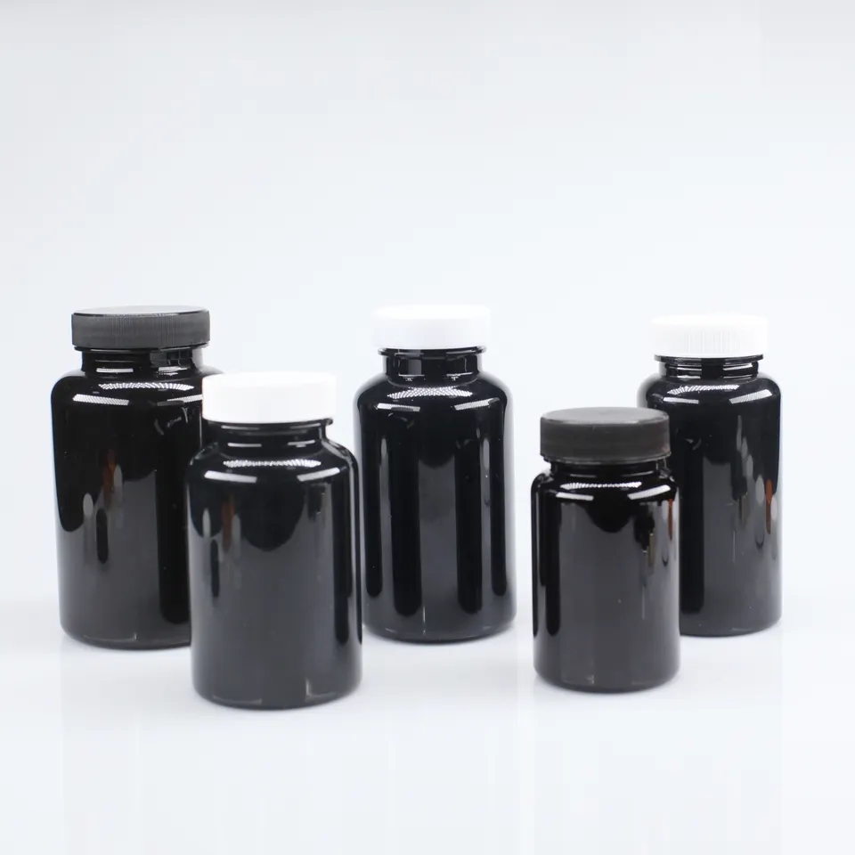 150cc HDPE square plastic capsules tablets pill bottle