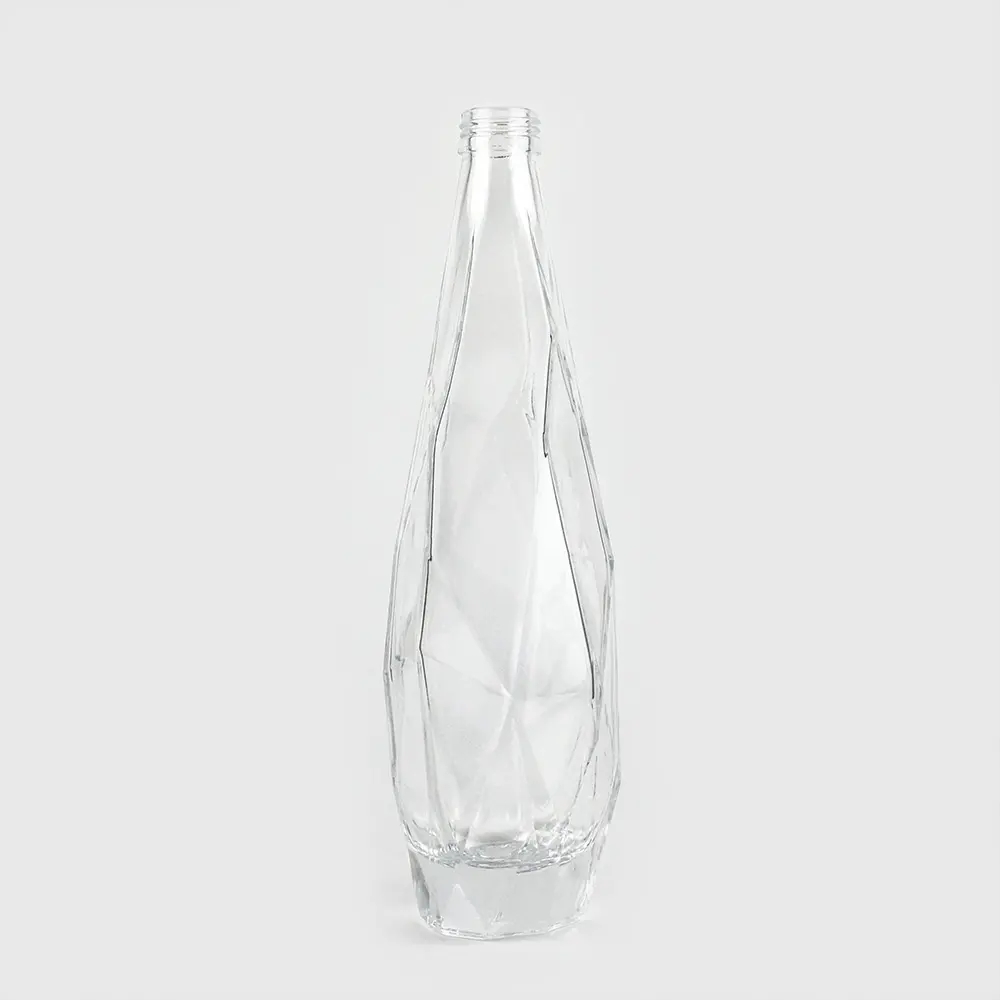 Custom Empty Luxury 750ml 500ml Clear Liquor Spirit Vodka Glass Bottles