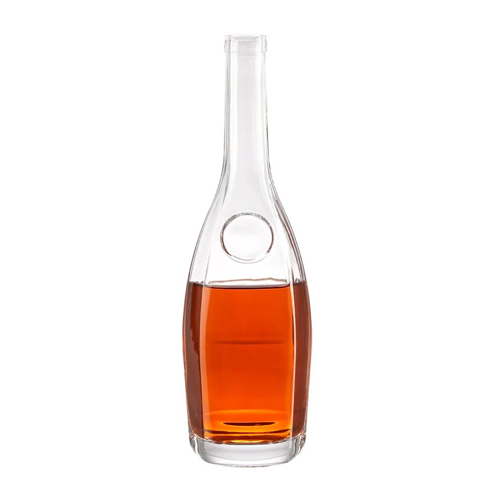 Glass bottle supplier 500 ml 750 ml liquor bottle circular shape glass ...