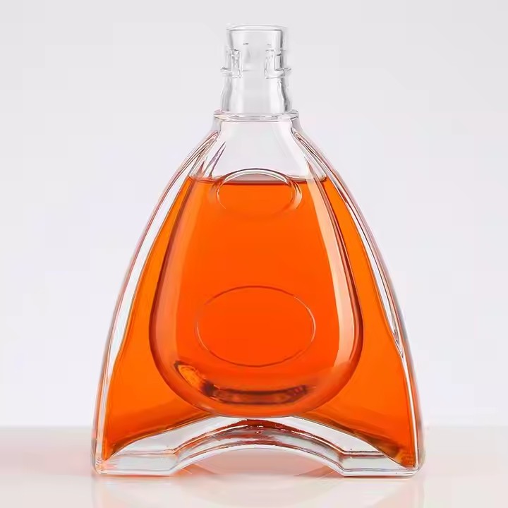 Wholesale Super Flint Spirits Vodka transparent white 1 Liter Glass Bottle