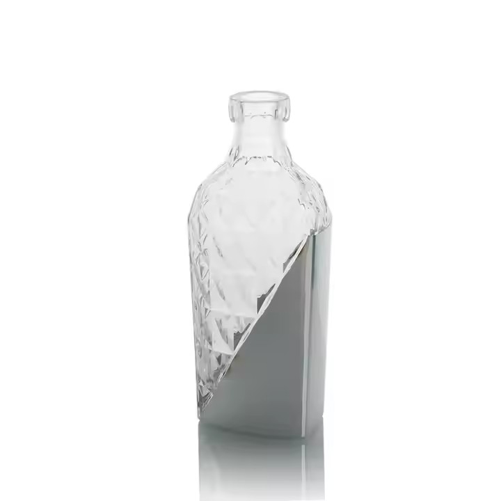 Customizable Clear Alcohol Glass Bottles Luxury Whiskey Flint Brandy Tequila Gin Beverages Empty
