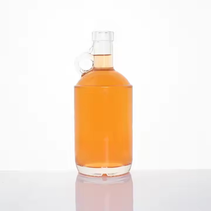 Custom Whiskey Bottle 750ml Glass Bottle Factory 100ml 375ml 500ml 1000ml Vodka Rum Brandy Gin Luxury Bottle