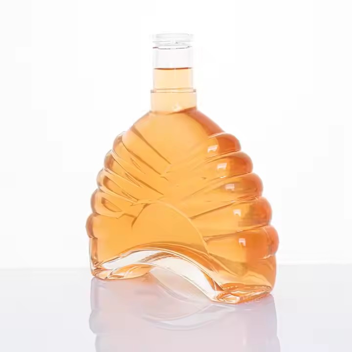 700ml Sipirt Vodka Bottle Luxury Glass Bottle Factory Whiskey Rum Brandy Gin Custom Liquor Bottle 100ml 375ml 500ml 1000ml