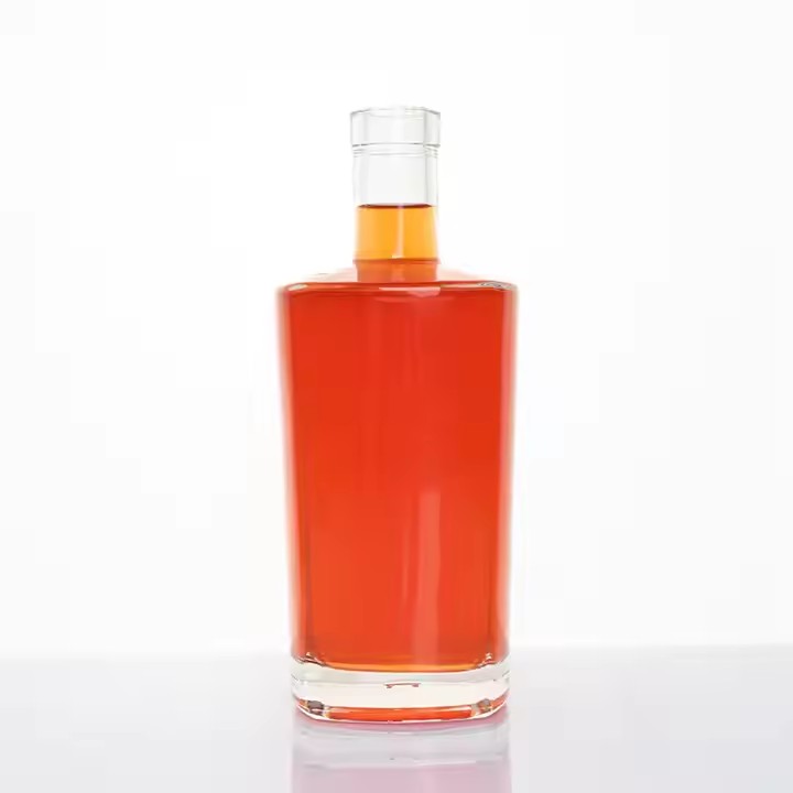 750ml Glass Bottle Liquor Whiskey Rum Tequila Wood Cap Glass Bottles 1000ml 375ml 500ml Empty Spirit Bottle