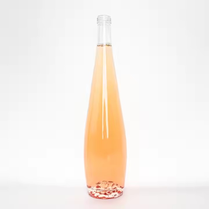 750ml Glass Round Bottle Vodka Custom Glass Bottle Liquor 375ml 500ml 750ml Premium Glass Bottle Supplier