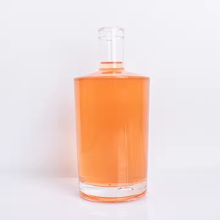 750ml Glass Bottle with Cork Top Glass Bottle Cork Whisky Custom 375ml 500ml 750ml Premium Glass Bottle