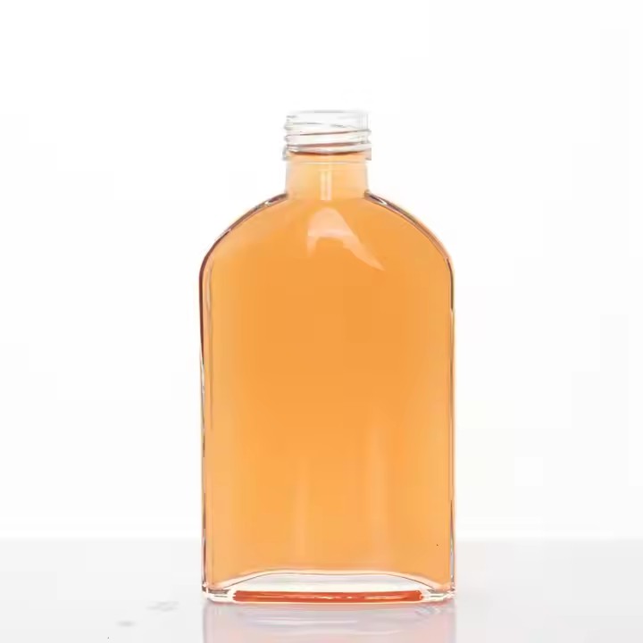 Custom Extra Flint 200ml Glass Bottle With Cork Cap for Whisky Liquor Bouteille En Verre Bottiglie Vetro