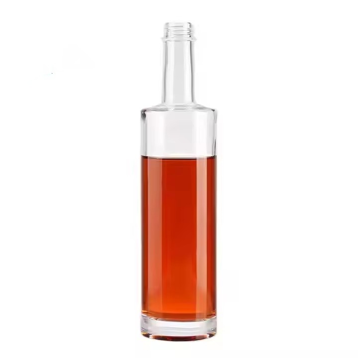 Chinese Manufacturer Customized Transparent Glass Bottle 375ml 500ml 700ml 750ml Empty Glass Alcohol Bottle Vodka Glass Bottle