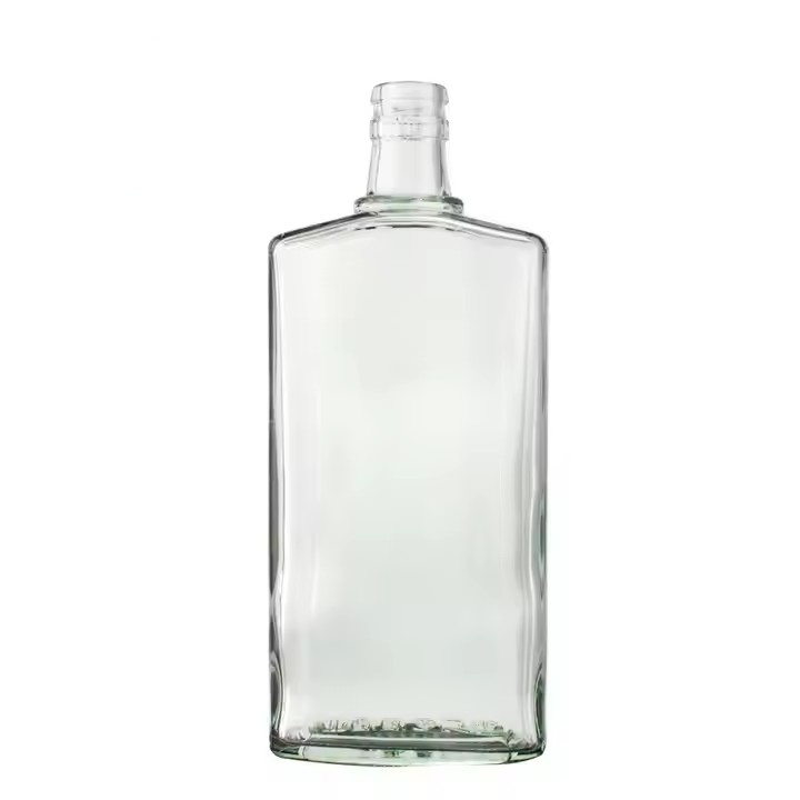 Best 500ml Glass Whiskey Bottle with Cork Glass Bottleswholesale Spirits Glass Bottle for Vodka Gin Whiskey