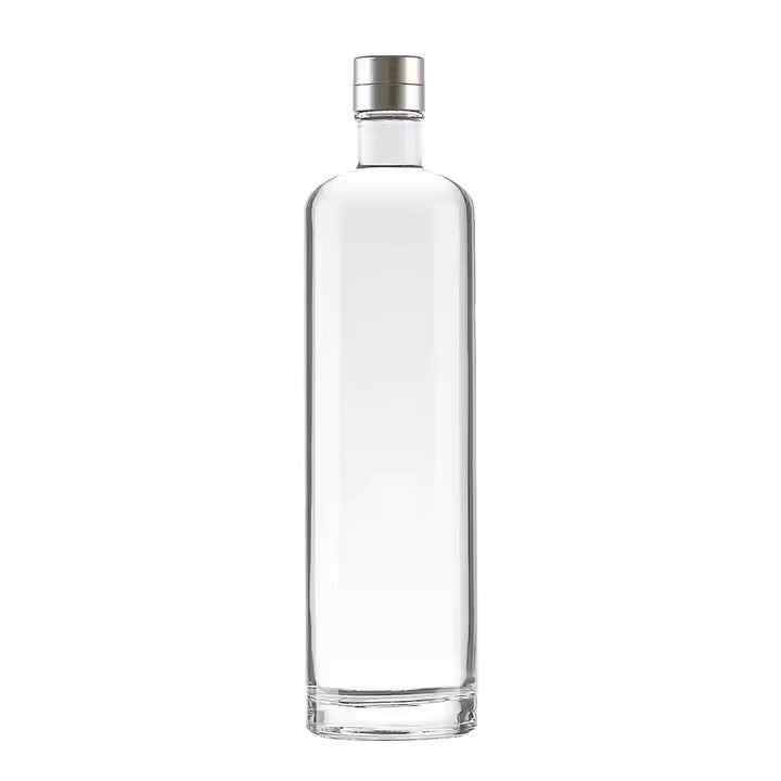 Factory Price 250ml 500ml 750ml 1000ml Glass Bottle Clear Whiskey Vodka Brandy Glass Bottle
