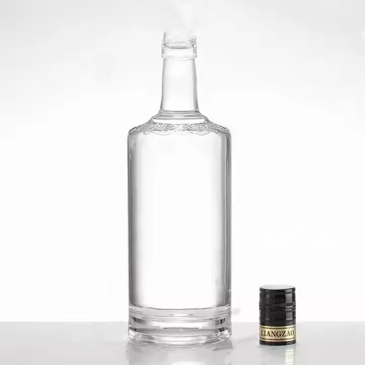 Wholesale Frosted Wine Premium Beverage Whiskey Vodka Liquor Glass Bottle with Best Quality