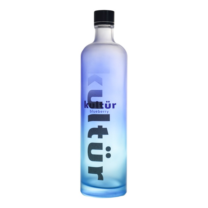 Customized Empty Spray Gradient Color Spirits Glass Bottle Gin Rum Tequila Liquor 700ml 750ml Vodka Bottle with Lids