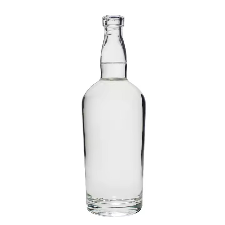 Spirit Glass Bottle 750ml Glass Bottle for Gin Brandy Tequila Alcohol Vodka Rum Gin Whisky Thin Neck Glass Bottle
