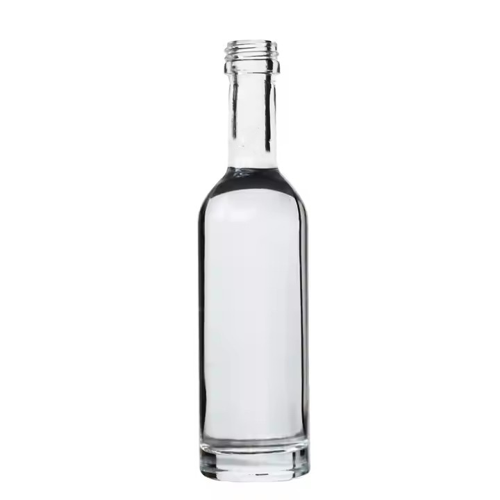 Wholesale Factory Price 50ml 5cl Whisky Vodka Rum Bottle Mini Empty Liquor Glass Bottle with Cap