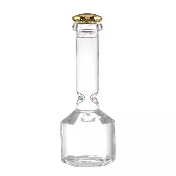 High Quality 500ml Glass Bottle with Rubber Stopper for Vodka Liqueur Whiskey Tequila Brandy and Energy Drinks