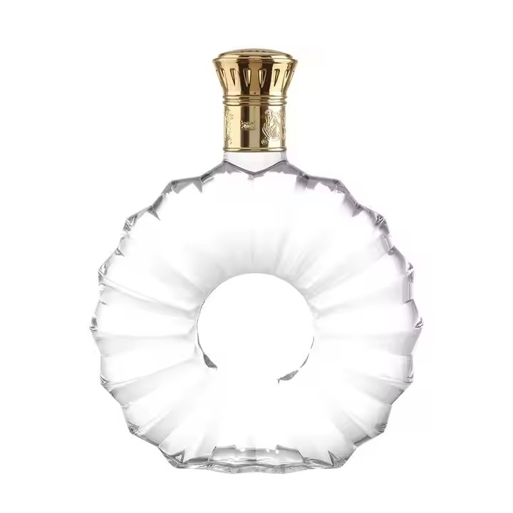 Customized Premium Brandy for Cognac Whisky Glass Bottles with Crown Cap Seal & Spray Cap for Tequila Use