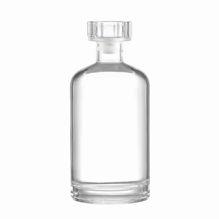 Top Grade 500ml Glass Vodka Bottles with Cork Seal Private Label for Beverage Producers for Tequila and Brandy
