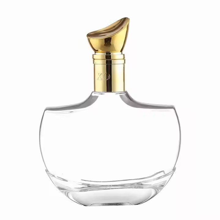 White Glass Bottles with Cork Seal for Tequila Brandy Energy Drinks Available for Sale