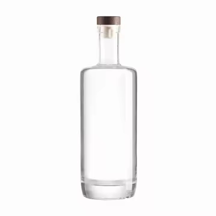 Crystal Glass Bottle Cork-Sealed for Liquor Vodka Gin Whiskey Mojito Spirit Brandy Energy Drinks