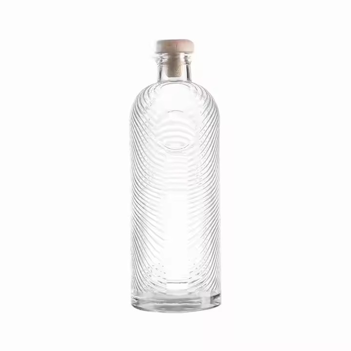 Custom Designed Glass Bottle for Brandy Whisky Vodka & Tequila Beverages Manufacture with Screw Cap Seal