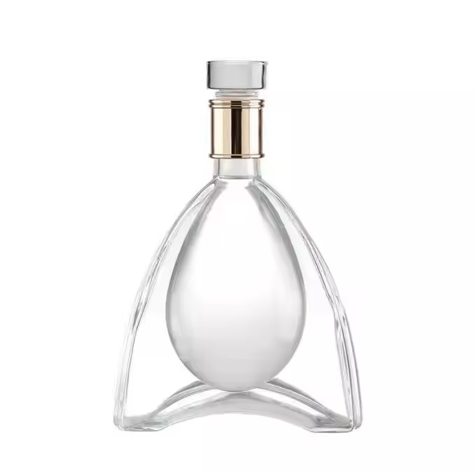 Wholesale Price Vodka Liquor Glass Bottle Gin Tequila Rum Wine Bottle 750ml Whiskey Glass Bottle With Caps