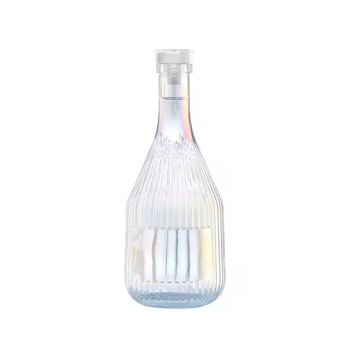 700ml Blue Matte Gin Whiskey Spirits Alcohol Liquor Bottles Bulk Premium Glass Whisky Bottle