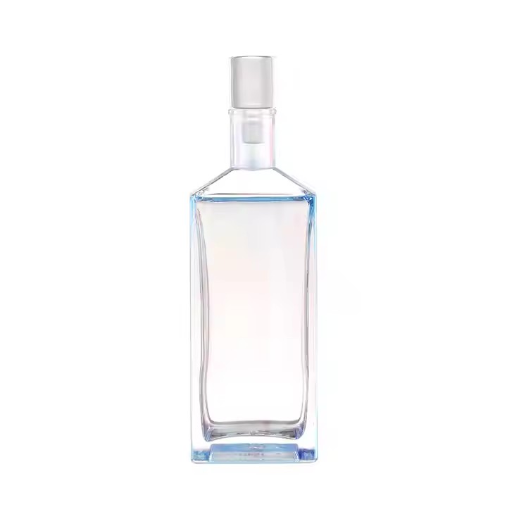 Rum Tequila Liquor Alcoholic Beverages Glass Bottles 750ml Empty Glass Liquor Bottle Vodka Gin Bottle
