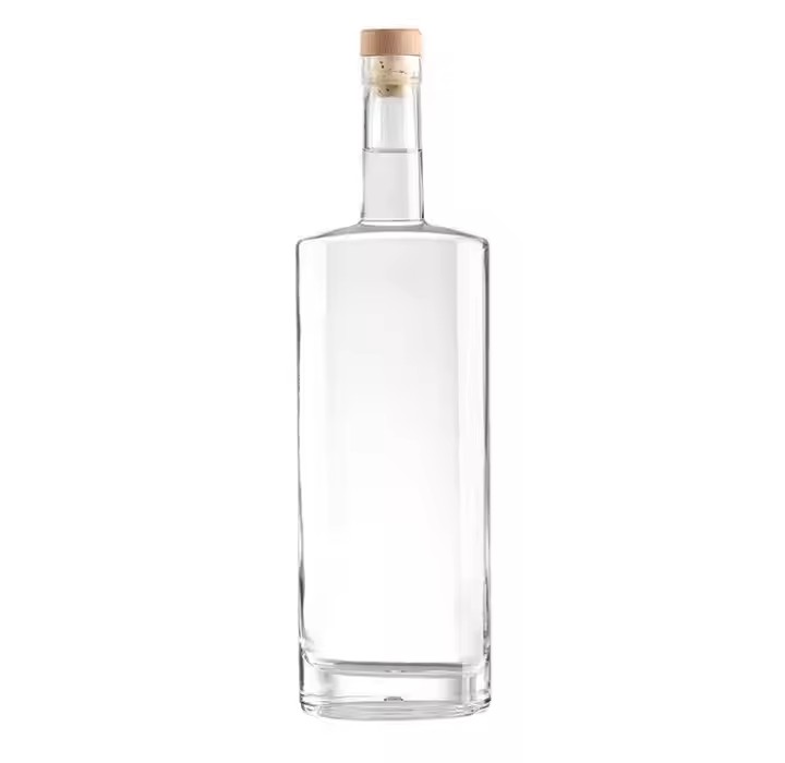 Factory Manufactured Different Sizes Rum Whiskey Whisky Vodka Gin Spirits Glass Bottle Custom Empty Packing Glass Bottle