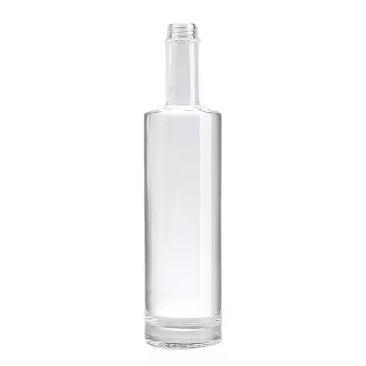 Wholesale Recyclable Luxury Glass Wine Bottles 500ml 700ml 750ml 1000ml for Vodka Whisky Rum with Free Sample