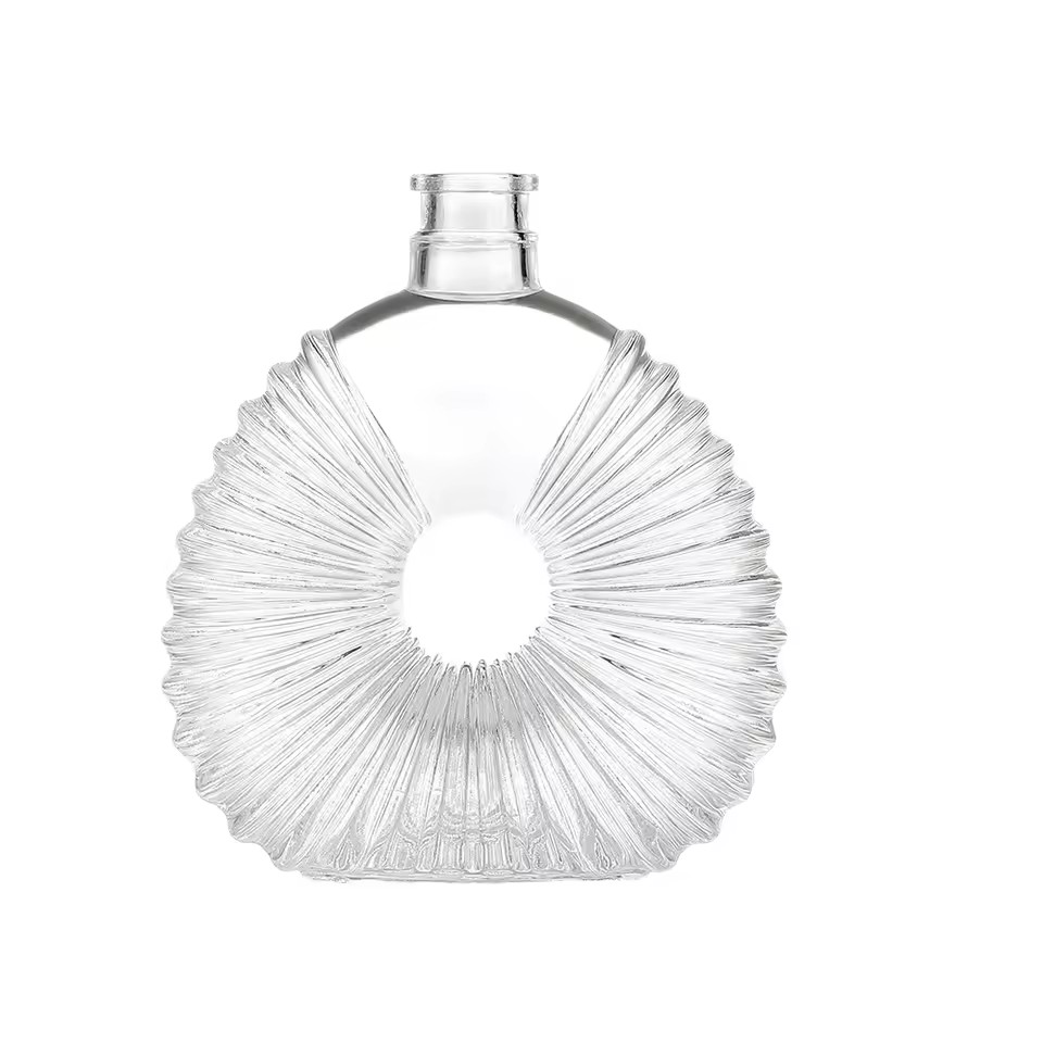 Wholesale Custom Logo Super Flint Glass Wine Vodka Liquor Bottles 200ml 375ml 500ml 700ml 750ml Shape