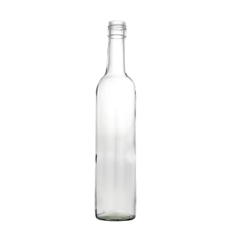 500ml Premium Claret Flint Glass Bottle with BVS Neck for Bordeaux Wine Bottle with Punted Bottom Screw Cap