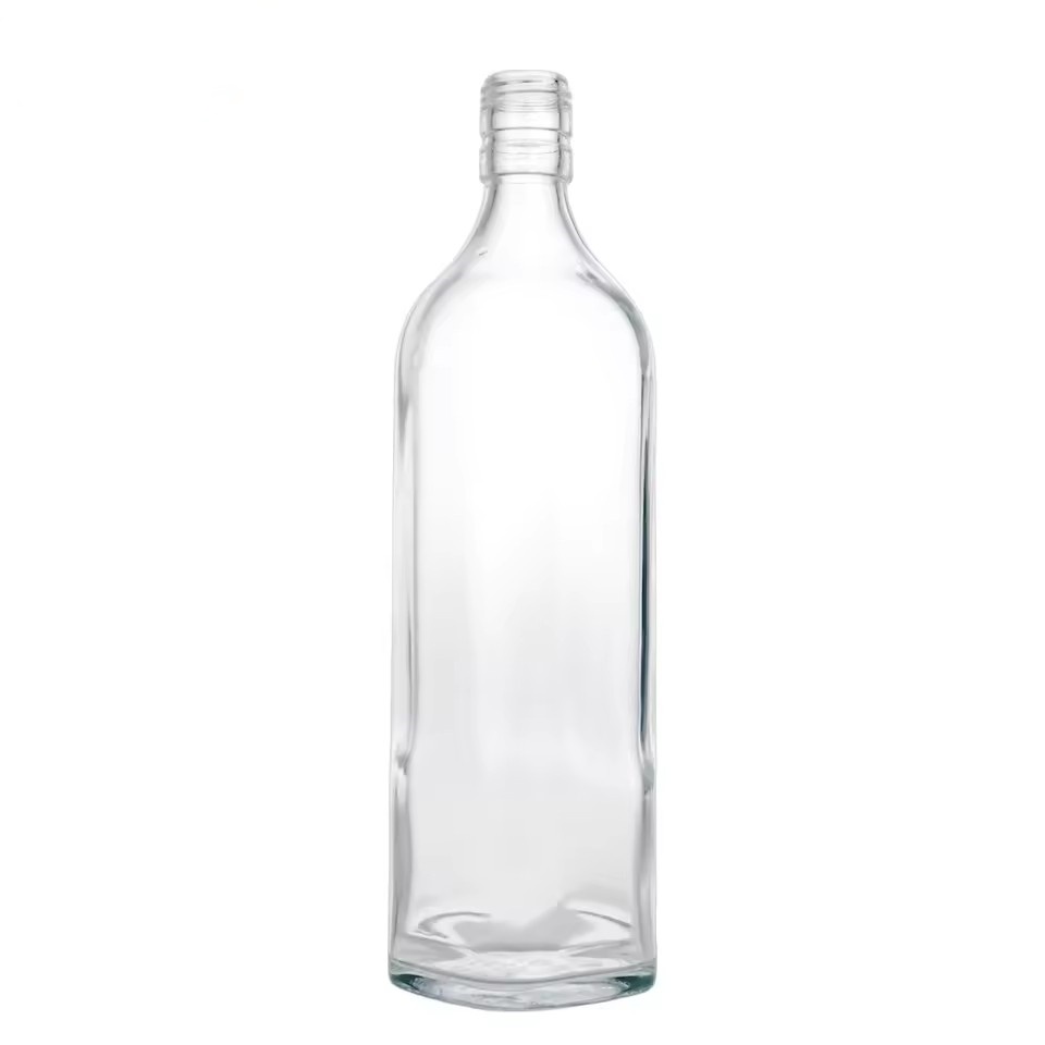 Wholesale Custom Super Flint Empty 750ml Glass Gin Whisky Whiskey Liquor Vodka Bottle With Aluminum Screw Cap