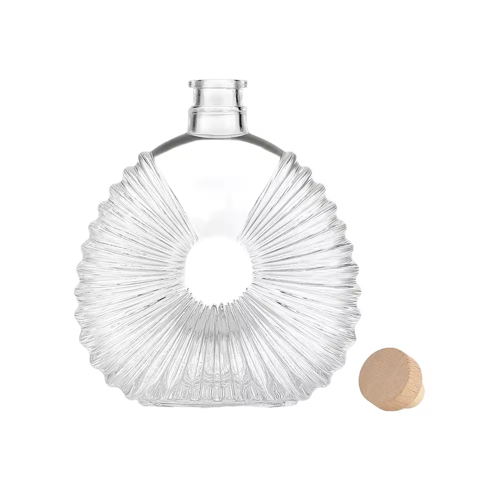 500ml 750m Luxury Custom Empty Crystal Gin Rum Brandy Spirit Whisky Vodka Liquor l Alcohol Bottle XO Glass Wine Bottles