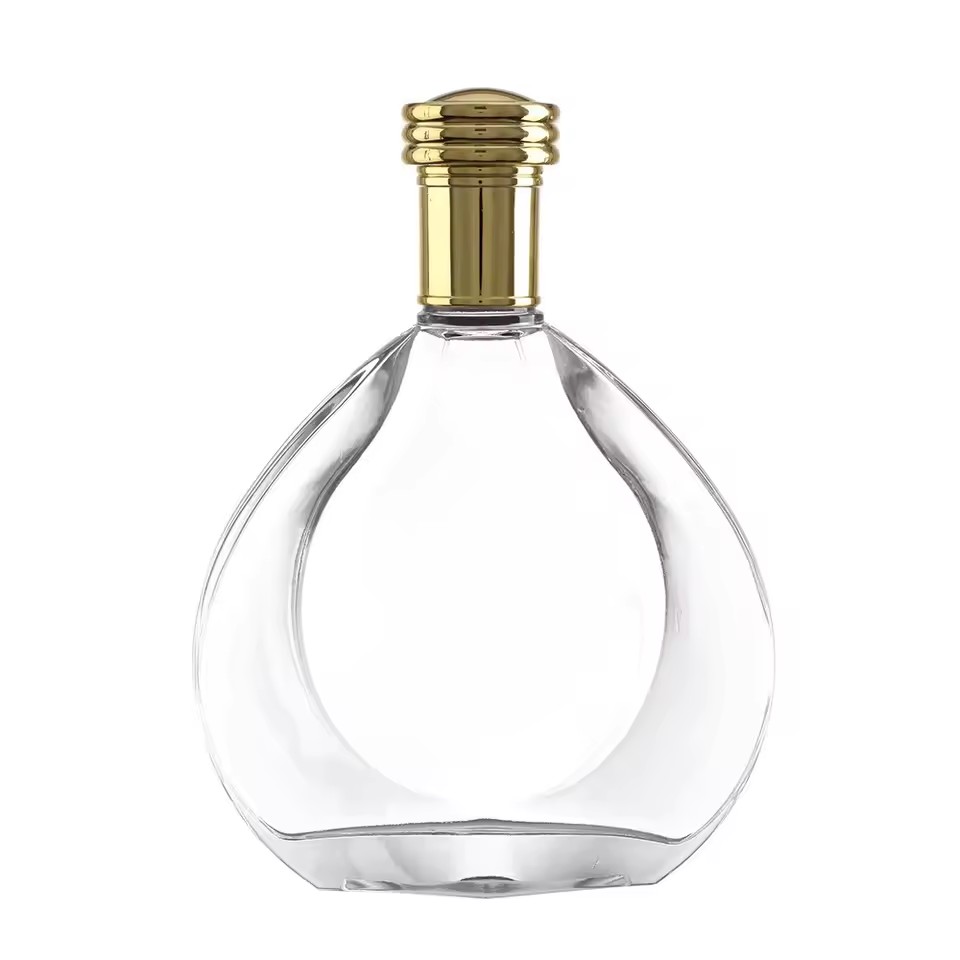 700ml Glass Bottles with Rubber Stopper for Rum Vodka Whisky Brandy Tequila and Energy Drinks Custom Printed