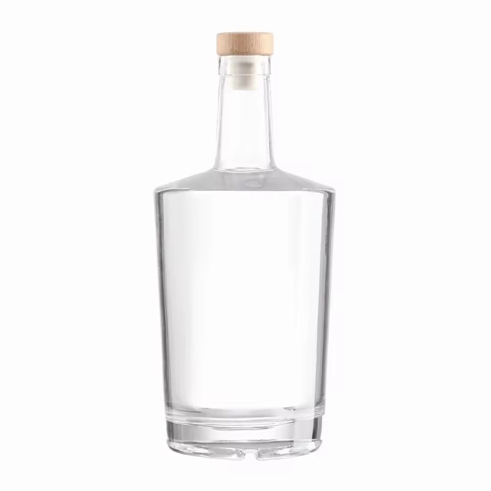 Frosted Glass Bottle for Rum Tequila Wine Brandy Energy Drinks-250ml 500ml 750ml Sizes Cork Stopper Seal 700ml Option Available