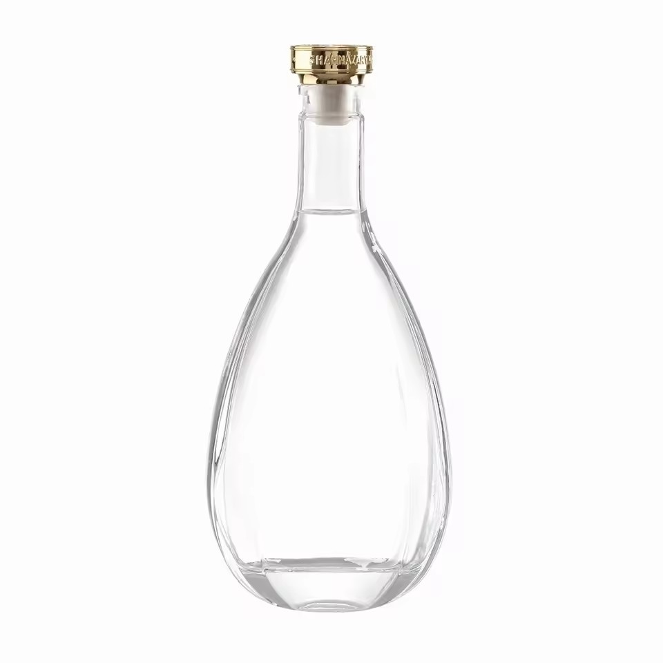 Customized 750ml/700ml Recyclable Glass Bottle Cork Decal Screen Printing Water for Wine Brandy Liquor Vodka Tequila Packing Use