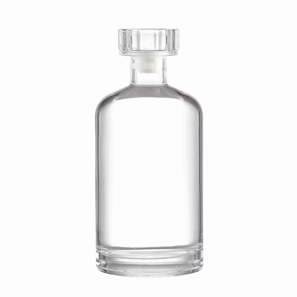 Top Grade 500ml Glass Vodka Bottles with Cork Seal Private Label for Beverage Producers for Tequila and Brandy