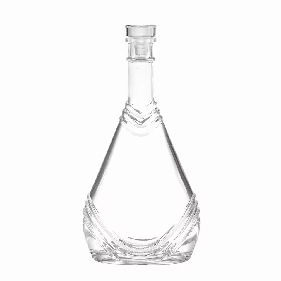 Customizable Shape Print Logo Spirit Liquor Glass Bottle Factory Wholesale Rum Whisky Vodka Tequila Cork Beverages Bottle
