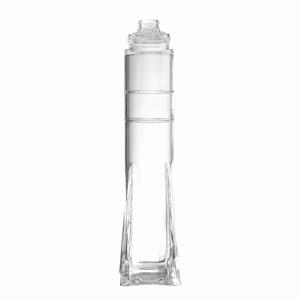 Custom 700ml Rocket-Shaped Glass Wine Bottle High Quality 1000ml Whiskey XO Brandy & Tequila Holder Crystal Cap Unique Design
