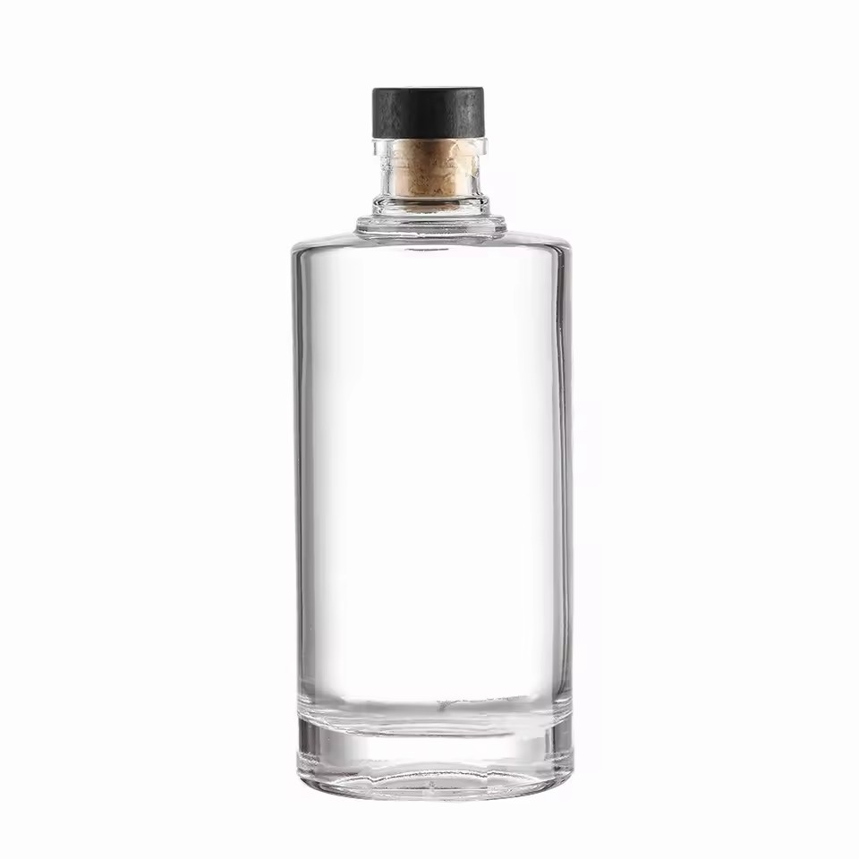 For Rum Whisky Gin Tequila Brandy and Energy Drinks 500ml 700ml 750ml Sizes Easy Open Cork Seal Cylinder Shape