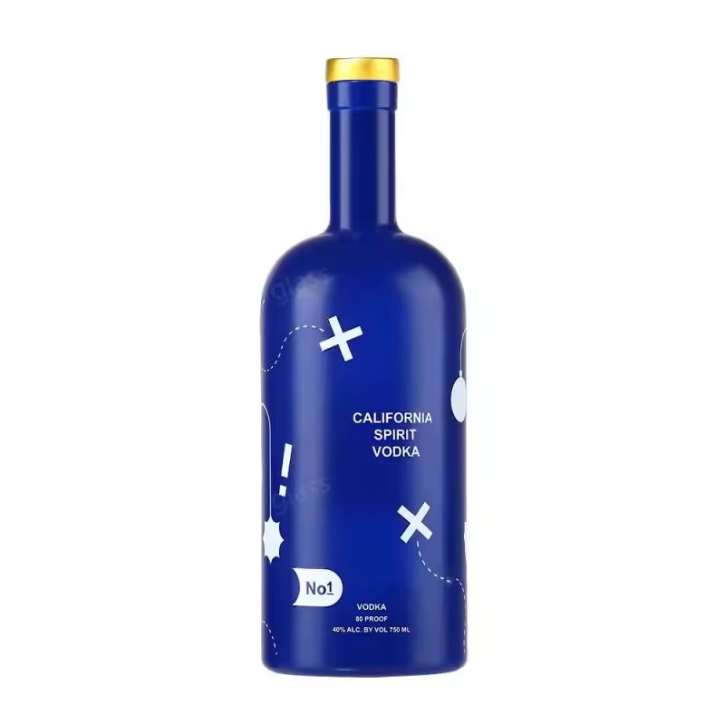 China Factory Price Hot Sales Custom logo Empty Liquor Vodka Gin Bottle 85ml 330ml 500ml 700ml 750ml Glass Bottle