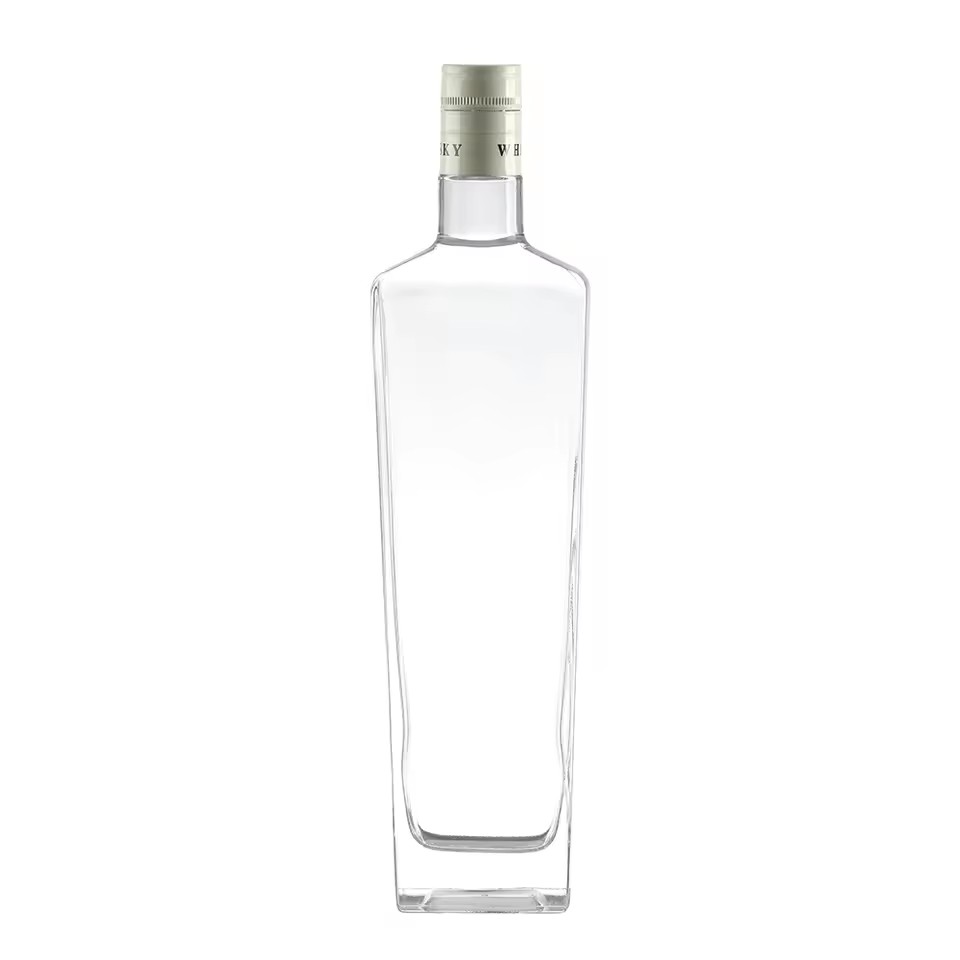 Unique Luxury Glass Spirit Liquor Glass Bottle Vodka Whisky Brandy Gin Glass Bottle