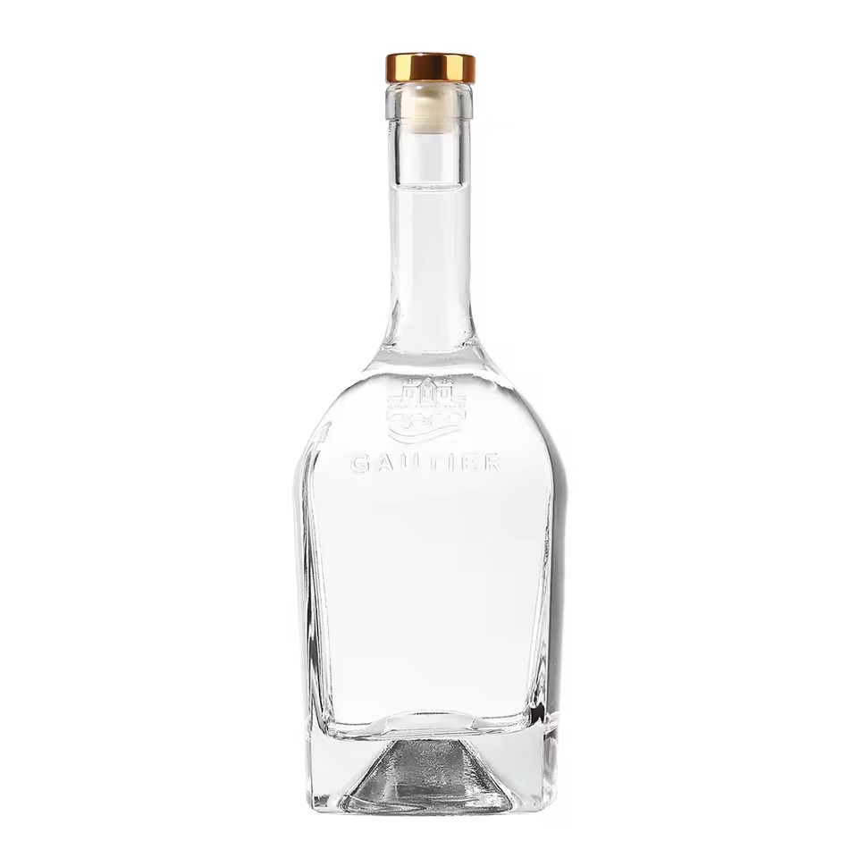 Premium Transparent 500ml 750ml Long Neck Glass Empty Gin Tequila Whisky Brandy Glass Bottle for European Distillery