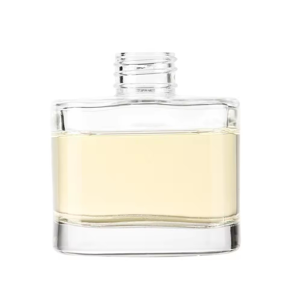 Aromatherapy Reed Diffuser Double Layer Bottle 100ml 50ml Reed Diffuser Empty Glass Bottle with Silvery Cap