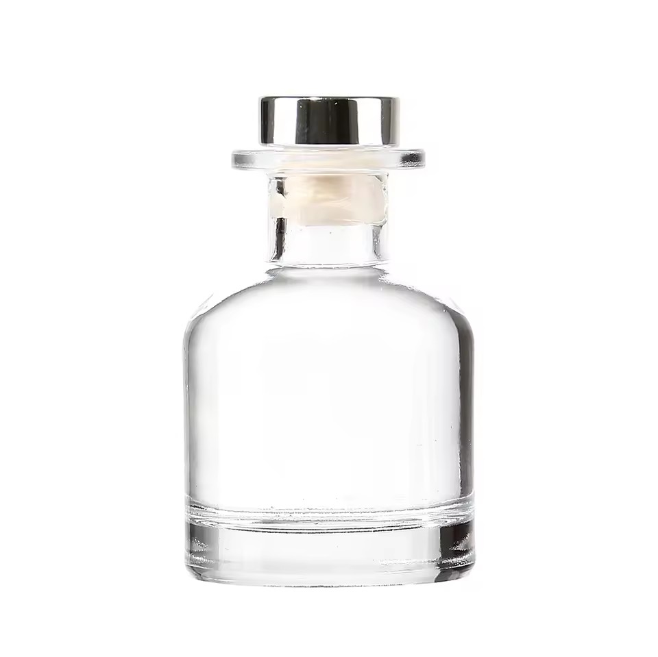 High Quality French Grasse Perfume Dedicated Transparent 20ml 30ml 50ml 100ml Glass Reed Diffuser Bottle