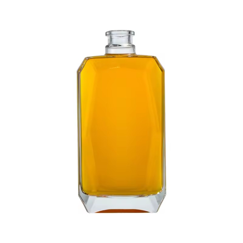 Custom Design 500ml Glass Spirit Liquor Bottle Whiskey Bottle Vodka Gin Glass Bottle
