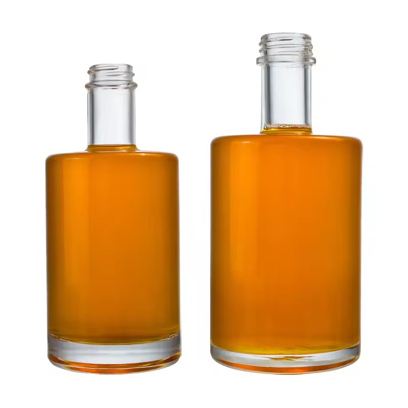 Flint Premium Glass Spirits Bottle 375ml 500ml Glass Vodka Bottle with Screw Cap