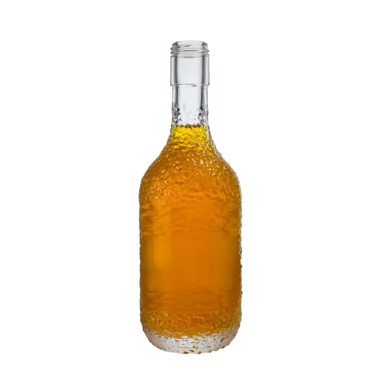 Wholesale Empty Liquor Glass Bottles 375ml Vodka Gin Whiskey Rum Wine Glass Bottle with Screw Cap