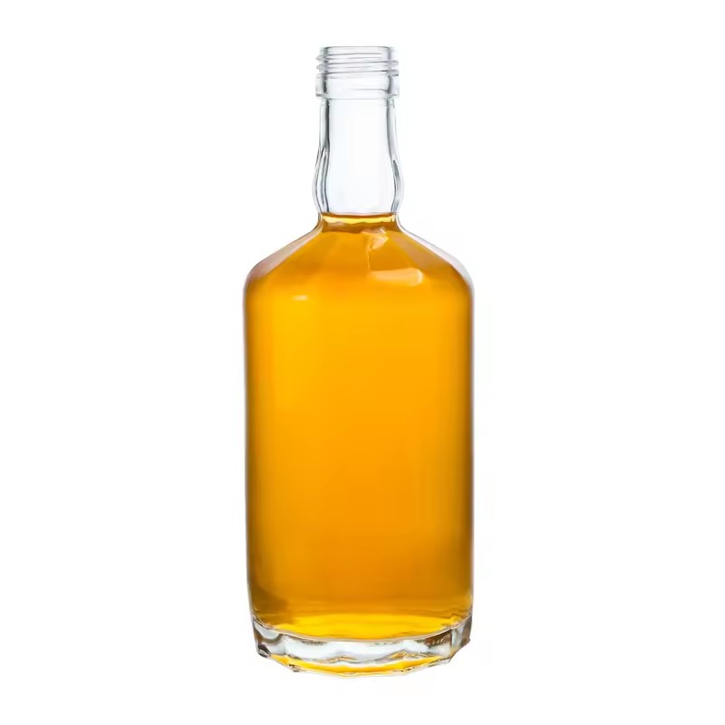 Custom Glass Liquor Bottle 500ml Crystal Flint Vodka Gin Brandy Spirit Glass Bottle